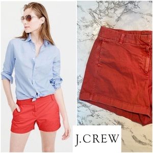 2/$20 J. Crew Chino shorts red fade size 10